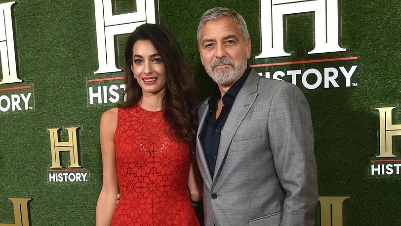 Amal und George Clooney bei den History Talks 2022.