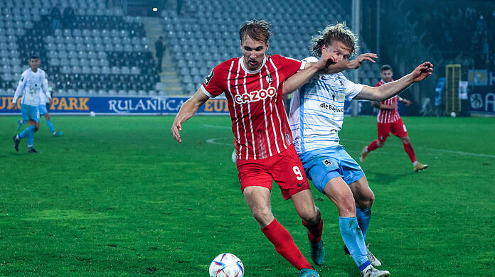 Jesper Verlaat kam gegen Freiburg oftmals einen Schritt zu spät.