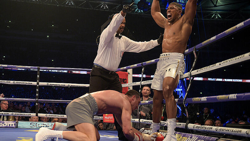 Klitschko verliert gegen Joshua. Die Bilder vom Boxkampf des Jahres.