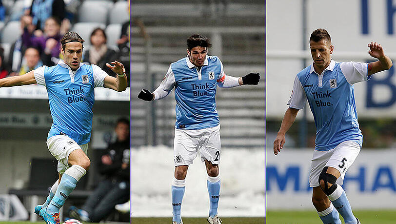 Während Gary Kagelmacher (l.) und Gui Vallori (r.)derzeit das Vertrauen von Trainer Markus von Ahlen genießen, muss Chris Shcindler (m.) auf die Bank.