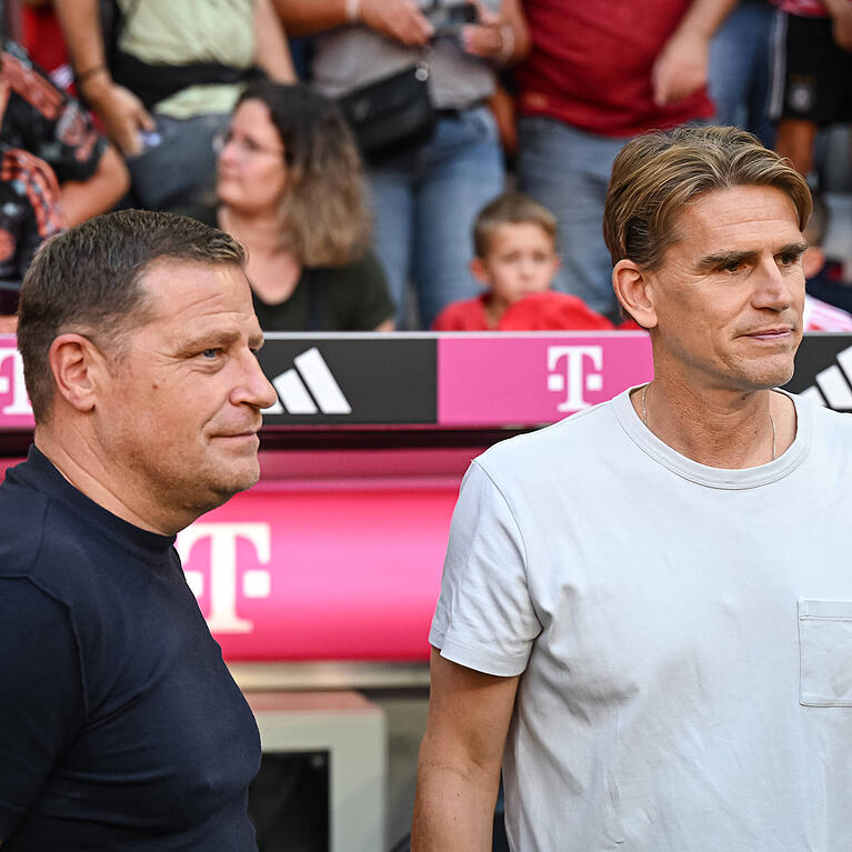 Für das Sportliche beim FC Bayern zuständig: Max Eberl (li.) und Christoph Freund.