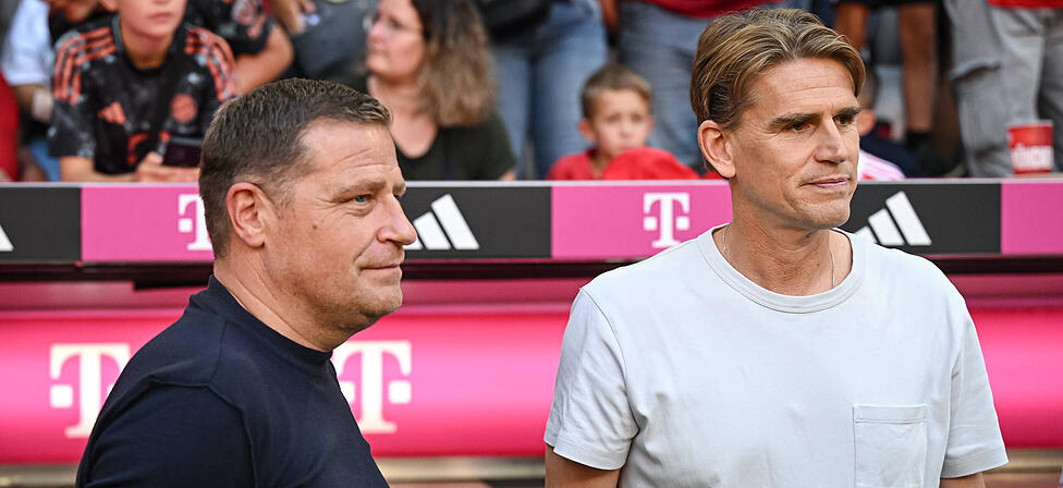 Für das Sportliche beim FC Bayern zuständig: Max Eberl (li.) und Christoph Freund.
