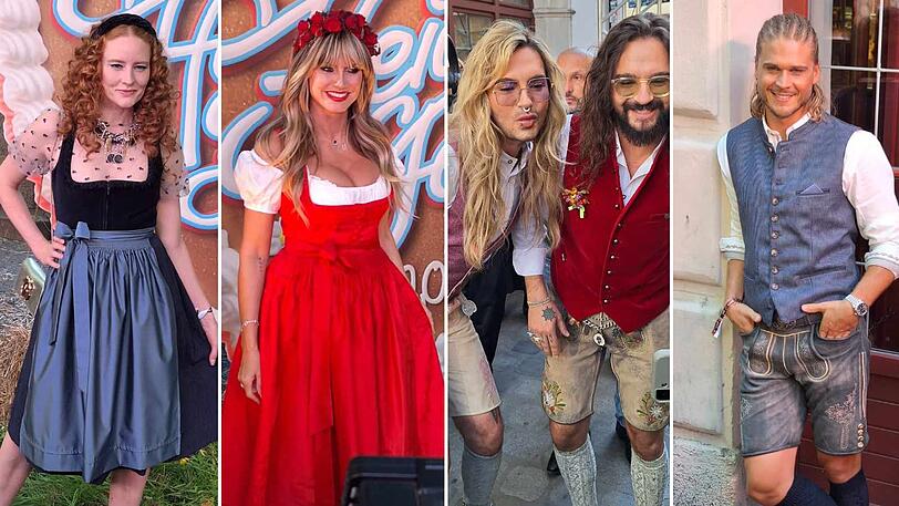 Die Promis machen sich bereit für Heidi Klums Mega-Event im Münchner Hofbräuhaus.