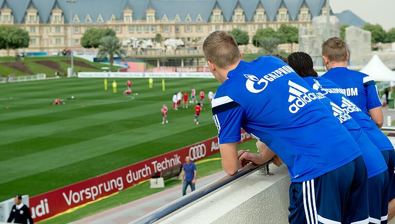 Bilder vom FC Bayern aus dem Trainingslager in Doha.
