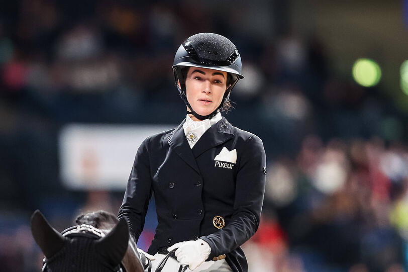 Hochkonzentriert: Lisa Müller beim German Masters in Stuttgart Hochkonzentriert: Lisa Müller beim German Masters in Stuttgart