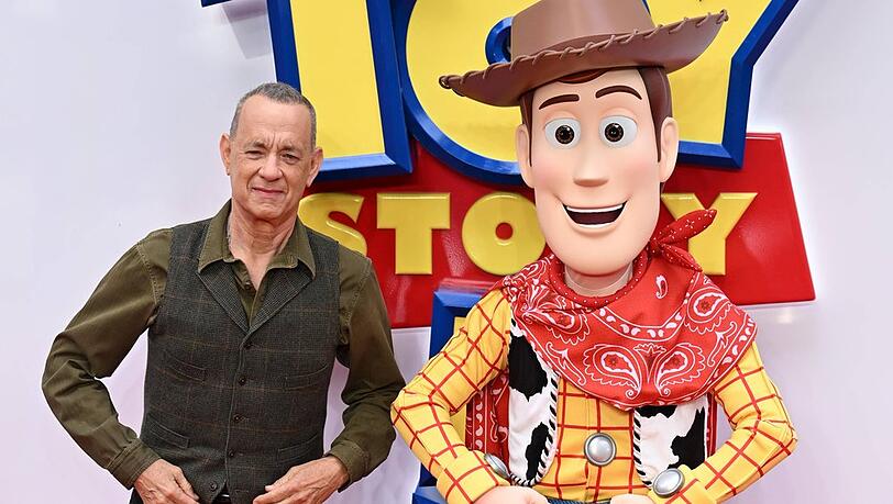 Tom Hanks mit seiner "Toy Story"-Figur Woody.