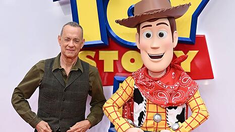 Tom Hanks mit seiner "Toy Story"-Figur Woody.