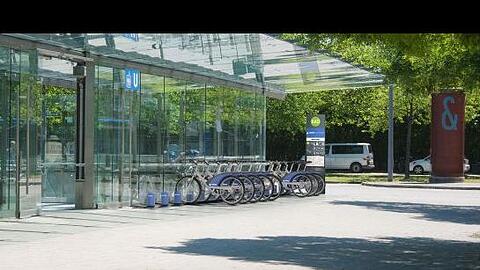 Visualisierung einer MVG Rad-Station.