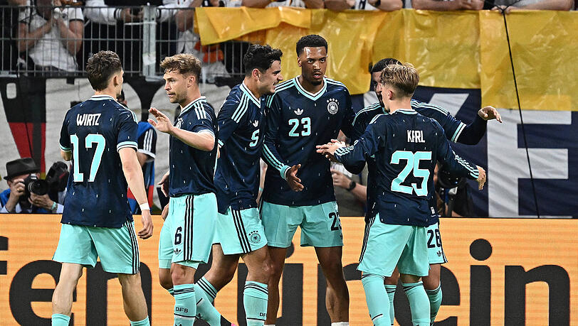 Im vorletzten Test vor der WM kann sich das DFB-Team gegen Finnland durchsetzen. Im vorletzten Test vor der WM kann sich das DFB-Team gegen Finnland durchsetzen.