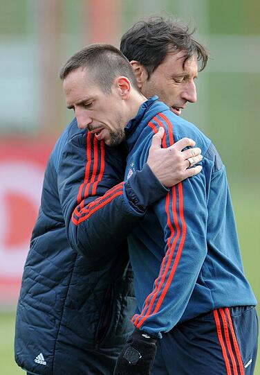 Der FC Bayern trainiert vor dem Spiel gegen Manchester City - die Bilder