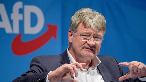 Aschermittwoch: AfD-Chef Meuthen kritisiert Weber. Foto: Matthias Balk