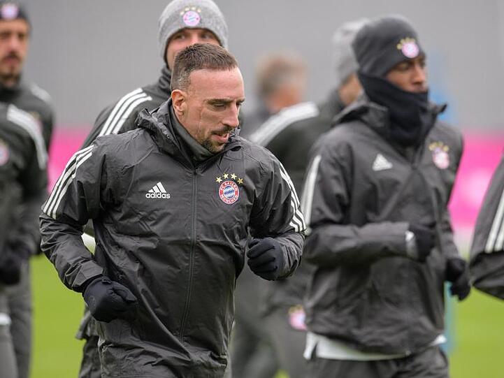 Franck Ribéry beim Lauftraining. Foto: Matthias Balk/Archiv