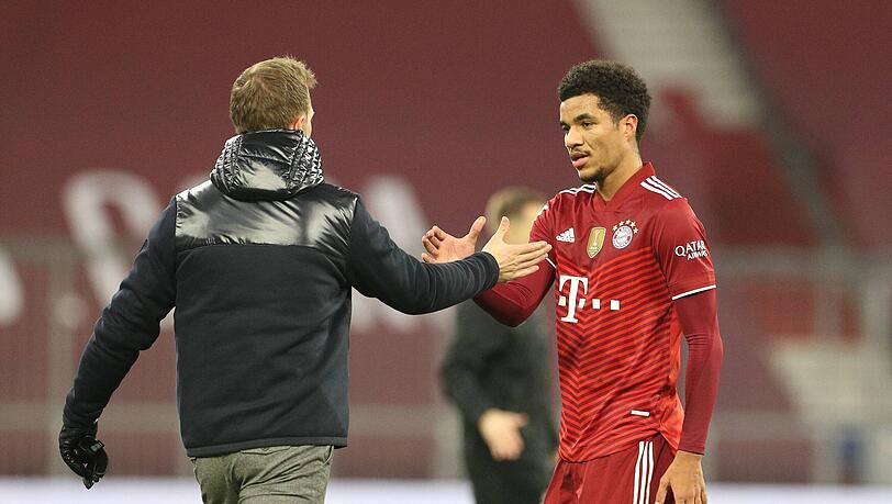 Julian Nagelsmann (li.) schwärmt von Nachwuchshoffnung Malik Tillman.