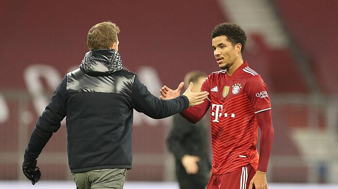 Julian Nagelsmann (li.) schwärmt von Nachwuchshoffnung Malik Tillman.