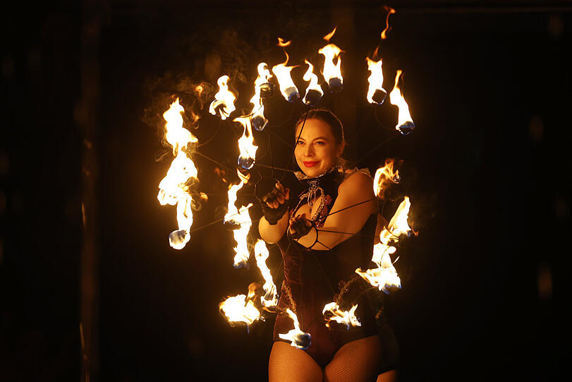 Nicht nur Wasser spielt eine Rolle im Waterland - auch Feuer.