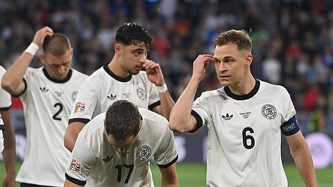 Ein Jahr vor der WM sind nur zwei DFB-Stars in guter Form - Kapitän Joshua Kimmich (r.) ist einer von ihnen.