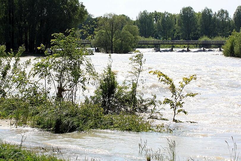 Wasser marsch: Bilder von der Isar am Flaucher.