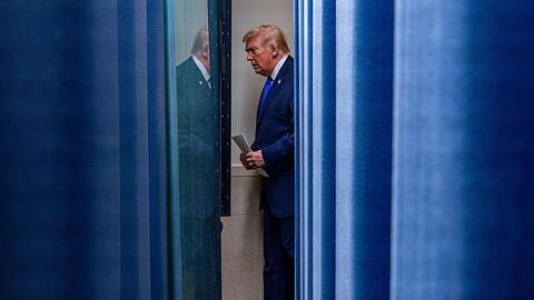 Der US-Pr&auml;sident war sichtlich bem&uuml;ht, sich seine Niederlage nicht anmerken zu lassen.