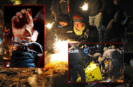 Der Castor rollt weiter, die Proteste halten an: Nach einer langen Protestnacht gegen den Castor-Transport ins niedersächsische Zwischenlager Gorleben haben Atomkraftgegner auch am Montag ihre Blockaden fortgesetzt - die Protest-Bilder der vergangenen Tage.
