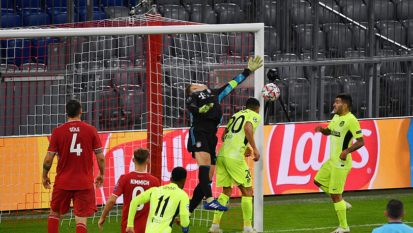 Am Mittwoch gegen Atlético: Auch Vitolo beißt sich an Neuer die Zähne aus. Am Mittwoch gegen Atlético: Auch Vitolo beißt sich an Neuer die Zähne aus.