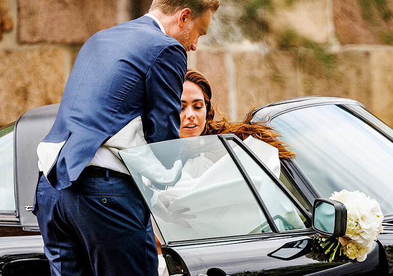 Bundesfinanzminister Christian Lindner (FDP) und seine Frau Franca Lehfeldt.