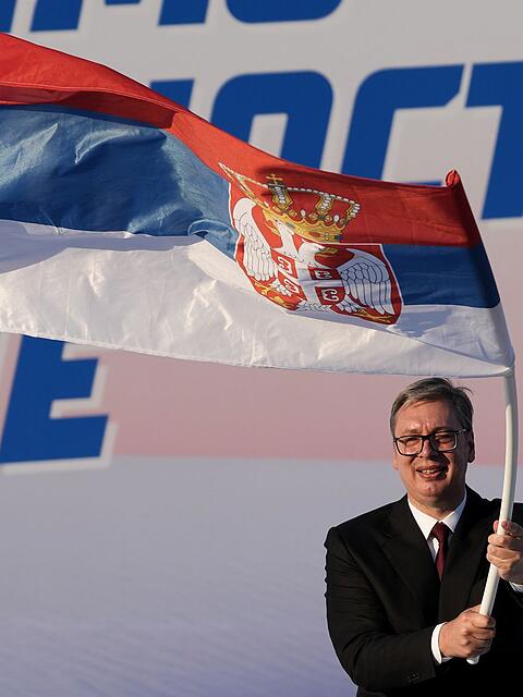 Der Populist Vucic lieb&auml;ugelt mit Russland und China, dient sich aber auch westlichen Wirtschaftsinteressen an. (Archivbild)