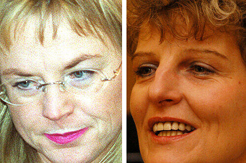 Parteifreundinnen im Clinch: Jutta Bär (re.) und Barbara Regitz.