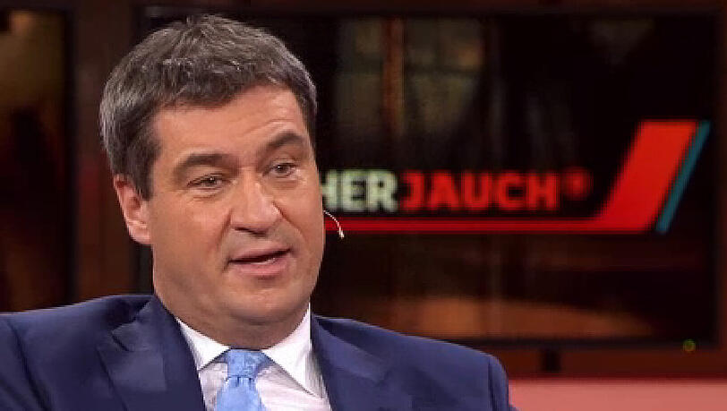Bayerns Finanzminister Markus Söder am Sonntag bei Günther Jauch. Bayerns Finanzminister Markus Söder am Sonntag bei Günther Jauch.