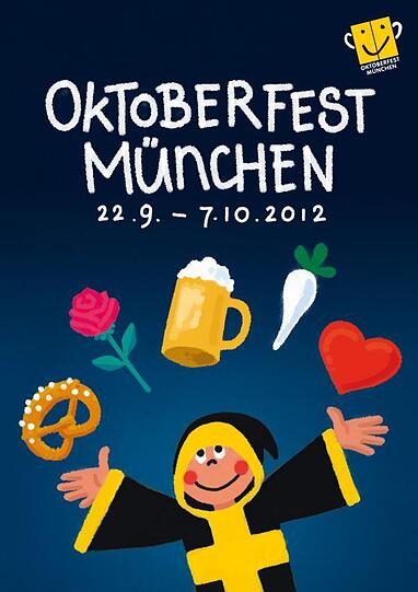 Traditionell oder unmodern? Ein Münchner-Kindl-Motiv wie anno dazumal: Wiesn-Plakat 2012.
