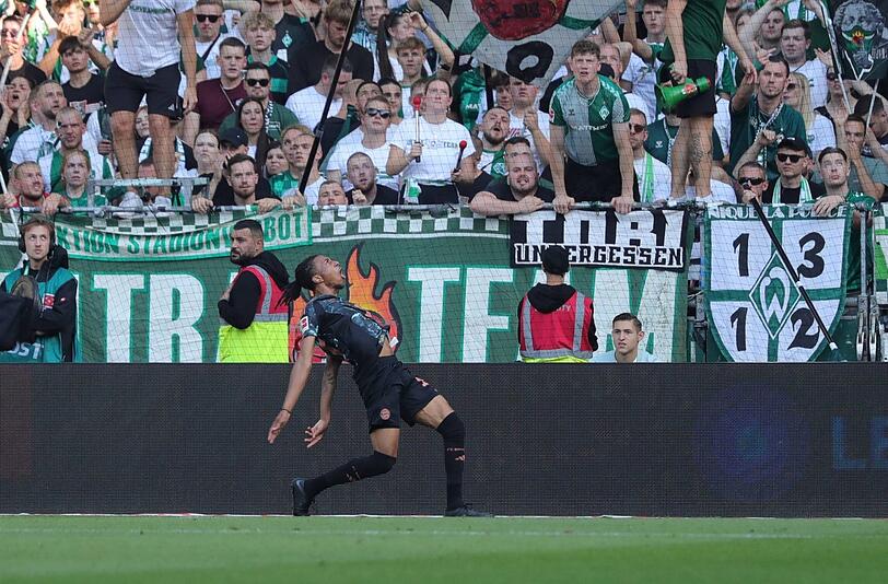 Da ist mächtig Feuer drin: An Neuzugang Michael Olise werden die Bayern - die Gegner wie die bemitleidenswerten Bremer am Samstag eher weniger.