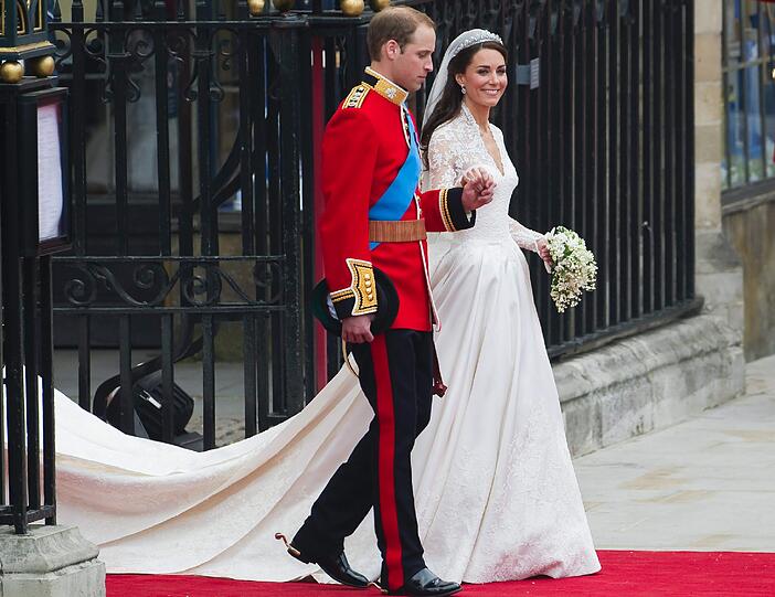 William und Kate bei ihrer Traumhochzeit am 29. April 2011 in London