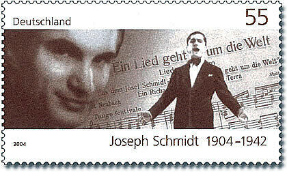 Briefmarkenausgabe anlässlich des 100. Geburtstages von Joseph Schmidt.