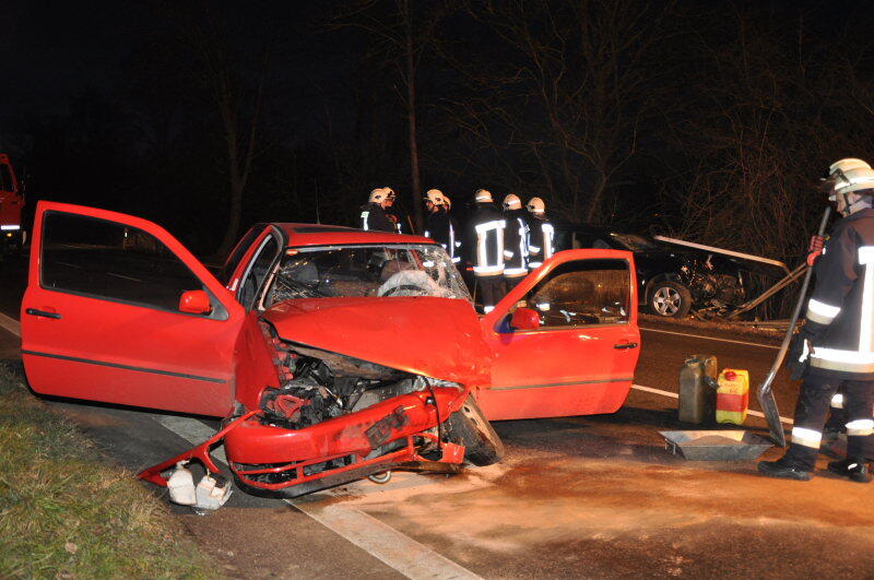 Ein Polo übersah bei der Einfahrt auf die St2107 einen Mercedes.