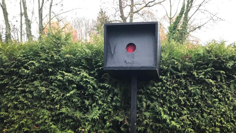 Wegen dieser selbstgebauten Blitzer-Attrappe im Vorgarten musste der Konstrukteur vor Gericht. Wegen dieser selbstgebauten Blitzer-Attrappe im Vorgarten musste der Konstrukteur vor Gericht.
