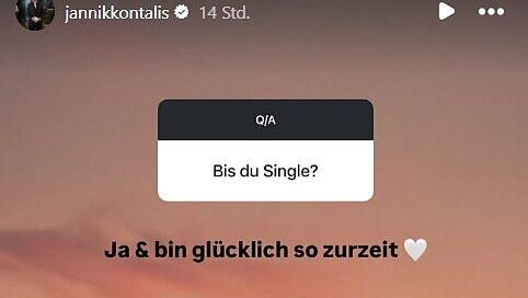 Klare Worte von Jannik Kontalis: Der Ex-Gspusi von Bill Kaulitz betont, er gehe derzeit als Single durchs Leben.