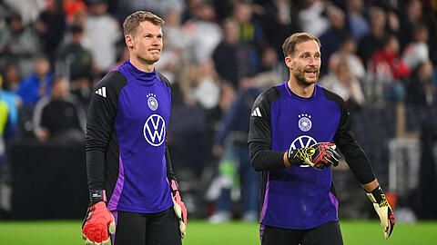 Die Konkurrenten um die Nummer eins bei den Länderspielen im November: Alexander Nübel und Oliver Baumann.