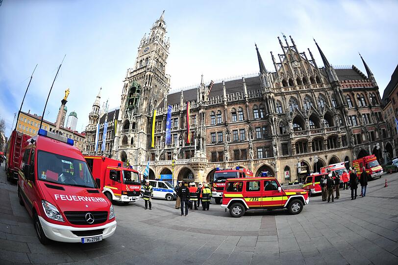 Feuerwehreinsatz am Marienplatz