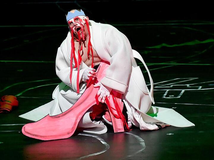 Christopher Maltman als Ödipus in der Oper "Oedipe" von George Enescu in Salzburg.