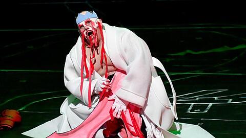 Christopher Maltman als Ödipus in der Oper "Oedipe" von George Enescu in Salzburg.
