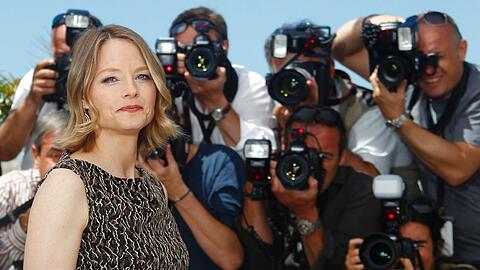 Jodie Foster in Cannes beim obligatorischen Fototermin.