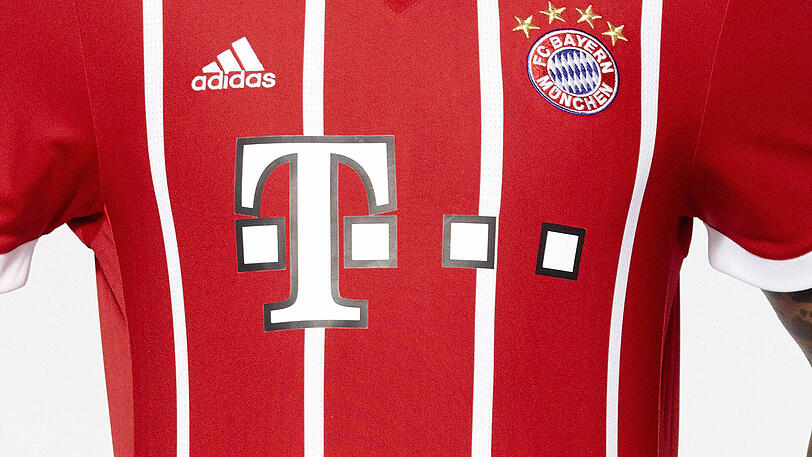 Das "T" der Telekom auf dem Trikot bringt den Bayern stolze 35 Millionen Euro pro Saison.