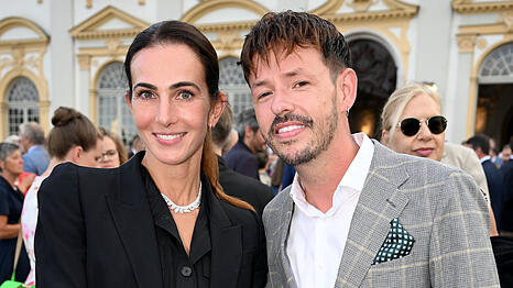 Zeigten sich gemeinsam beim Empfang des Bayerischen Landtags: Lisa M&uuml;ller und Michael James Murphy