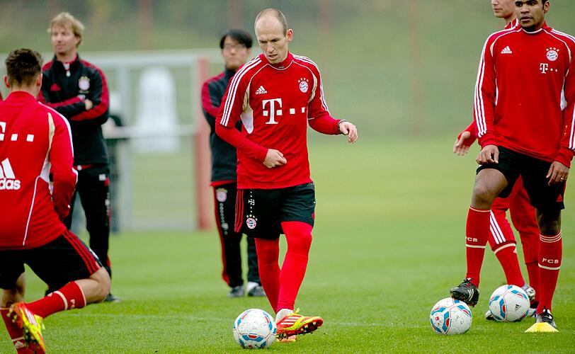Die Bilder vom Bayern Training am Donnerstag an der Säbener Straße.