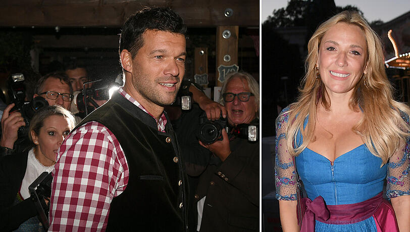 Michael Ballack und Exfrau Simone Ballack beim ersten Wiesn-Tag im Käferzelt