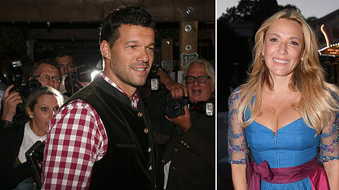 Michael Ballack und Exfrau Simone Ballack beim ersten Wiesn-Tag im Käferzelt