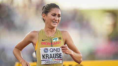 Gesa Felicitas Krause aus Deutschland im 3000 m Hindernis Finale bei der Leichtathletik-Weltmeisterschaft.