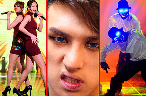 Das kennen wir: Ein kräftiger Koreaner hüpft zu seinem eingängigen, tanzbaren Popsong an verschiedenen alltäglichen Orten herum. Das kennen nur wenige: Viele seiner Landsleute warten auch mit schrägen Darbietungen auf. Klicken Sie durch die besten Bilder aus der koreanischen Kult-Show "Simply K-Pop".