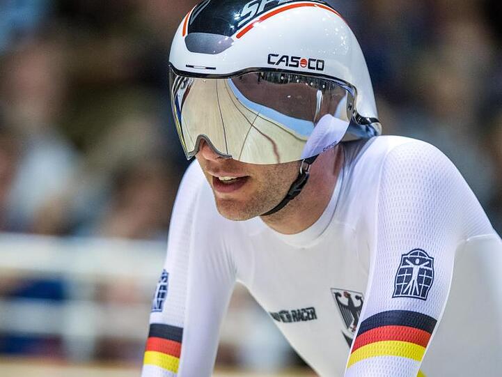 Der deutsche Bahnradsportler Domenic Weinstein verpasst in Appeldoorn die Titelverteidigung.