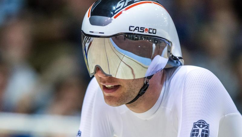 Der deutsche Bahnradsportler Domenic Weinstein verpasst in Appeldoorn die Titelverteidigung. Der deutsche Bahnradsportler Domenic Weinstein verpasst in Appeldoorn die Titelverteidigung.