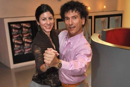Kurze Slow-Fox-Einlage: Elisabeth Resch (24) und Eric Pietras (49) aus Paris.